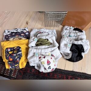 Playful Kids Diaper Covers Set - White, Black, Yellow